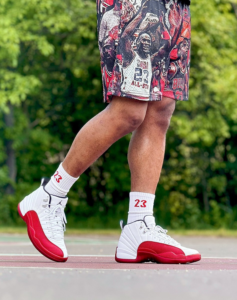 #KOTD Jordan 12 Cherry 🍒 #WDYWT #Retro12 #Jordan #Jumpman #Nike