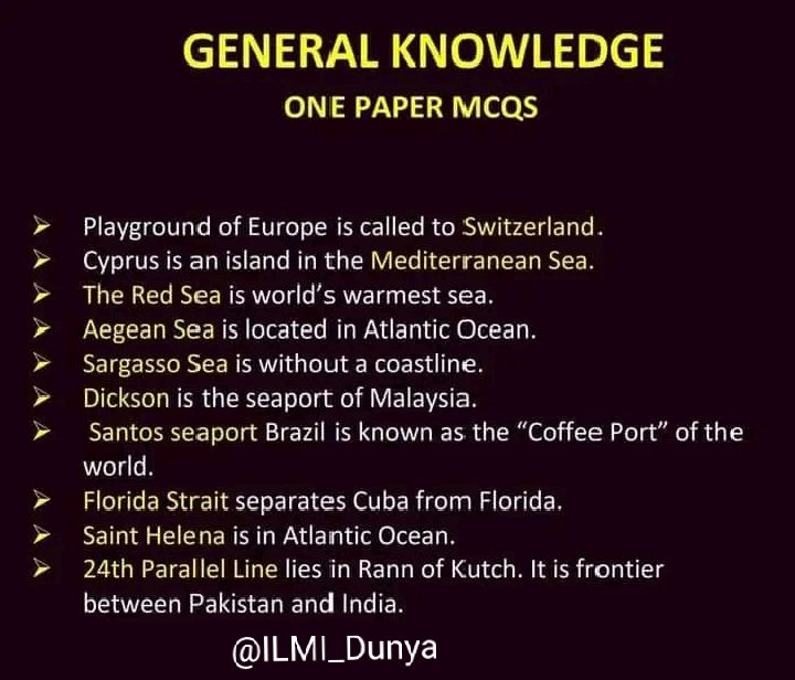 General knowledge. 
Very helpful for all. 
❤🔁