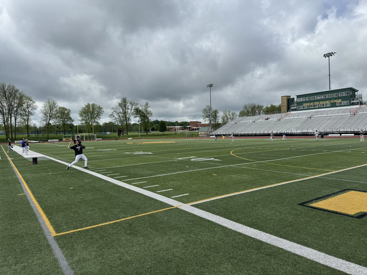 Big shoutout to @BportBaseball for allowing us to get some work in today at their sweet facility! Thanks Coach Beach!1st pitch 2:00 @ Spencerport tomorrow! Let’s Go Brockport! @BCSDBlueDevils @PickinSplinters @PrimetimeBall_ @baseballsectv