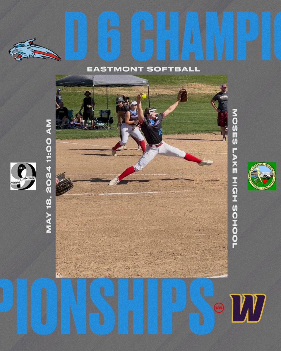 Good luck to our Softball team!!! Eastmont takes on Wenatchee today in Moses Lake.  Win and advance.   Tickets on GoFan.  #oneplayatatime #compete #wildcats2day_wildcats4life