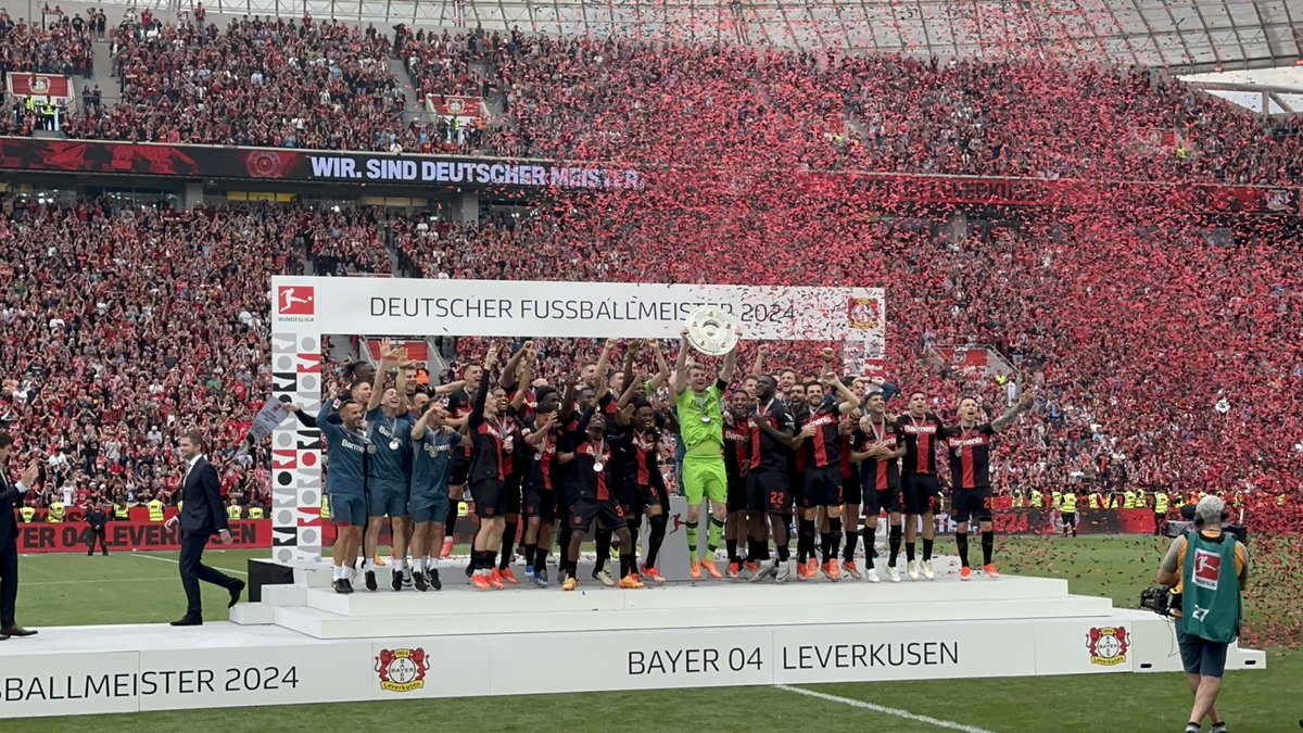 Bayer Leverkusen - the first ever unbeaten Bundesliga champions.