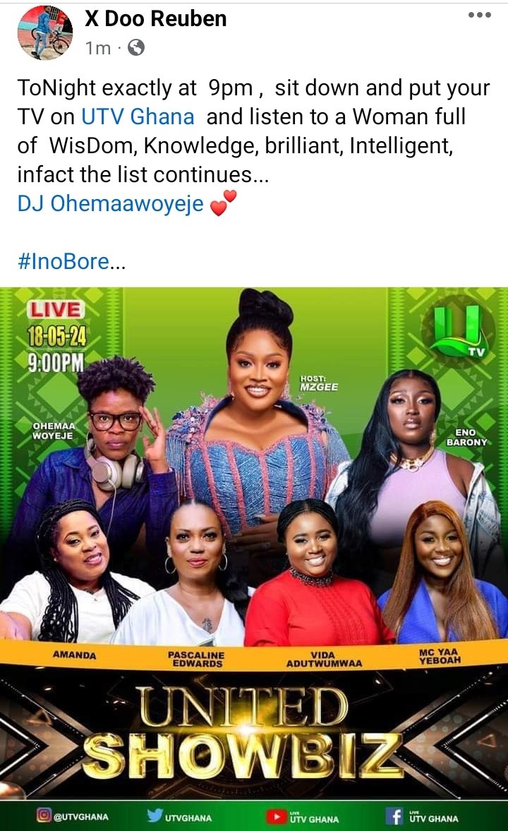 DooReuben's tweet photo. @ohemaawoyeje  ToNight 🔥 https://t.co/JG7hNIcjIL