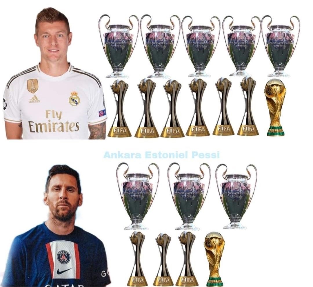 So as per Messi fans logic 

Toni Kroos is the undisputed GOAT