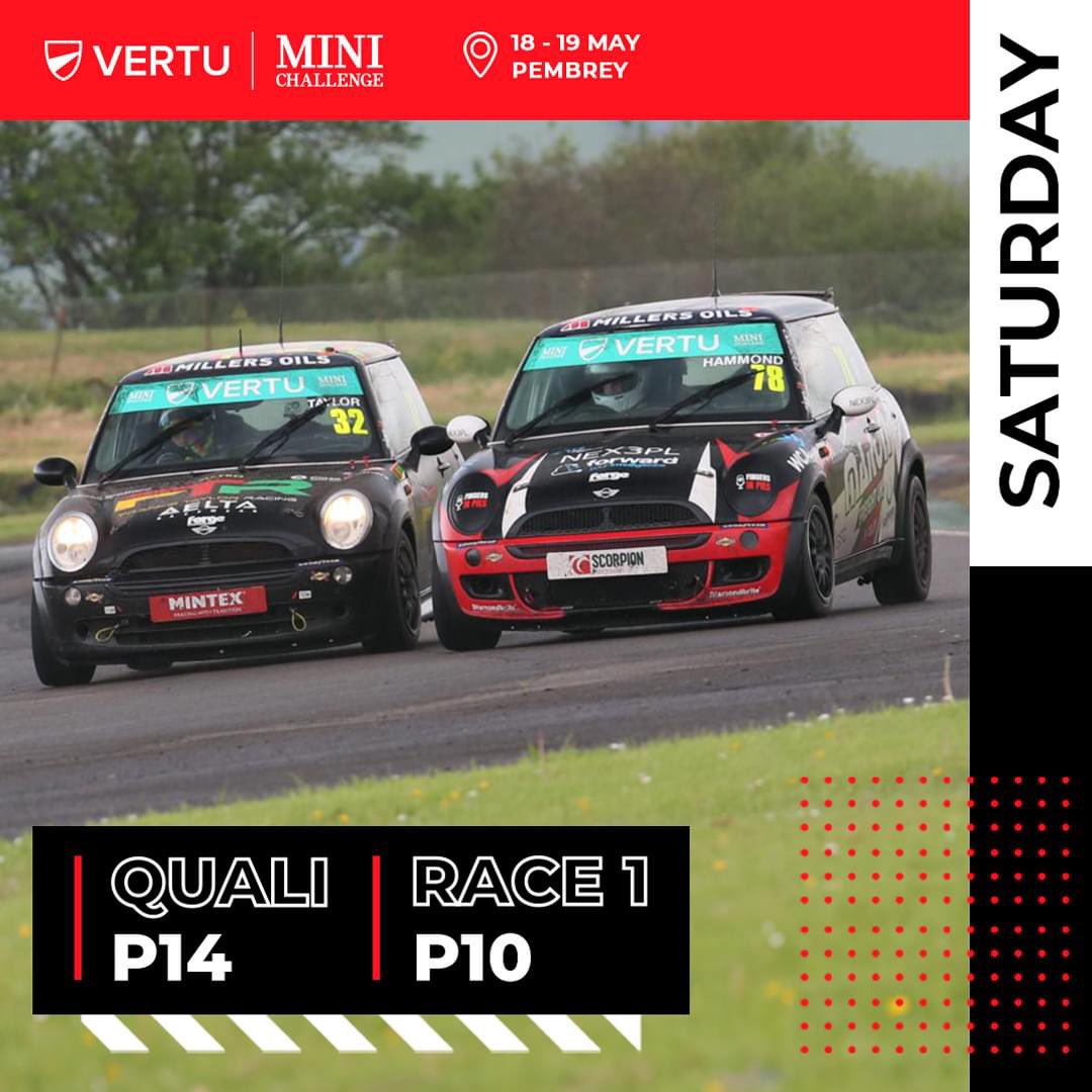 MaironFreightUK's tweet image. Saturday's events at a wet @PembreyCircuit have wrapped up, with Matt Hammond clinching a top 10 spot in the opening race of the weekend! #MaironFreightUK #VertuMINICHALLENGE #PembreyCircuit #MattHammond