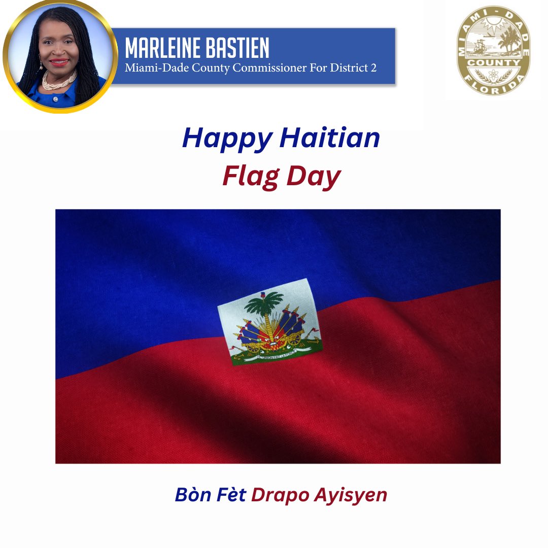 Today, we honor our flag which symbolizes unity, pride, and the resilience of our brothers and sisters. Let’s pray for a strong, independent and sustainable Haiti. Happy Haitian Flag Day! #mdcdistrict2