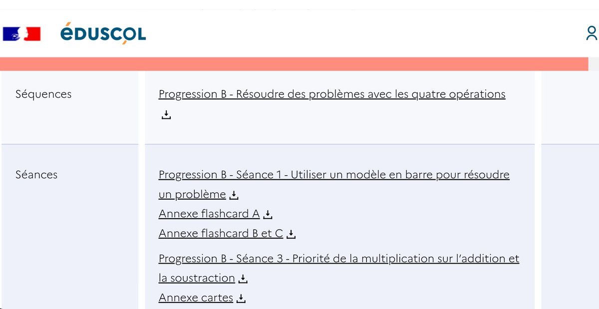 Il y a encore de nouvelles publications de ressources pour les maths sur la page @Eduscol 👉🏻Progressions, 👉🏻évaluations, 👉🏻séances, 👉🏻séquences. eduscol.education.fr/4014/les-group…