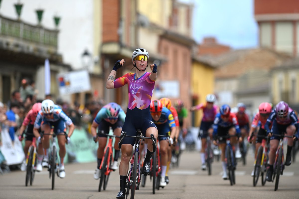 Lorena Wiebes sprints to stage win in Vuelta Burgos “I was brought perfectly. It's very nice to get another win in the first stage race of the second part of this season. So it was important to finish it off. I'm happy with this win. My victory gesture was again a reference to
