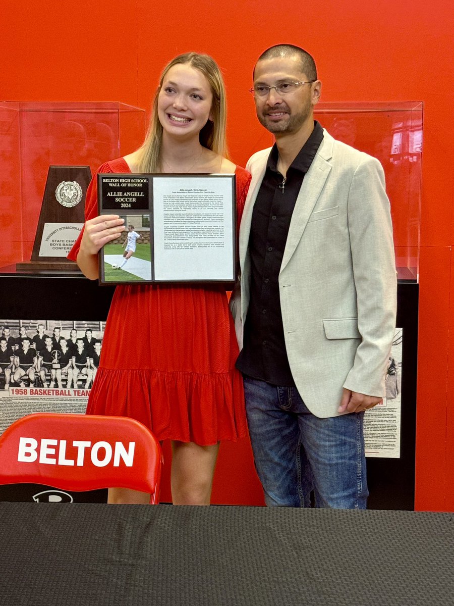 Randy Pittenger (@randypittenger) on Twitter photo Celebrating Belton Lady Tiger Soccer Superstars Allie Angell and Makenna Morrow induction into the Belton High School Athletics Wall of Honor. <a href="/allie_angell17/">Allie</a> <a href="/makennamorrow18/">Makenna Morrow</a> <a href="/BHSLTS/">Lady Tiger Soccer</a> <a href="/thebeltontigers/">Belton Tigers</a> <a href="/BeltonHS/">BeltonHS</a> #TigerLegends #AlwaysaTiger #BigRedCommunity #ILoveBelton Celebrating Belton Lady Tiger Soccer Superstars Allie Angell and Makenna Morrow induction into the Belton High School Athletics Wall of Honor. <a href="/allie_angell17/">Allie</a> <a href="/makennamorrow18/">Makenna Morrow</a> <a href="/BHSLTS/">Lady Tiger Soccer</a> <a href="/thebeltontigers/">Belton Tigers</a> <a href="/BeltonHS/">BeltonHS</a> #TigerLegends #AlwaysaTiger #BigRedCommunity #ILoveBelton