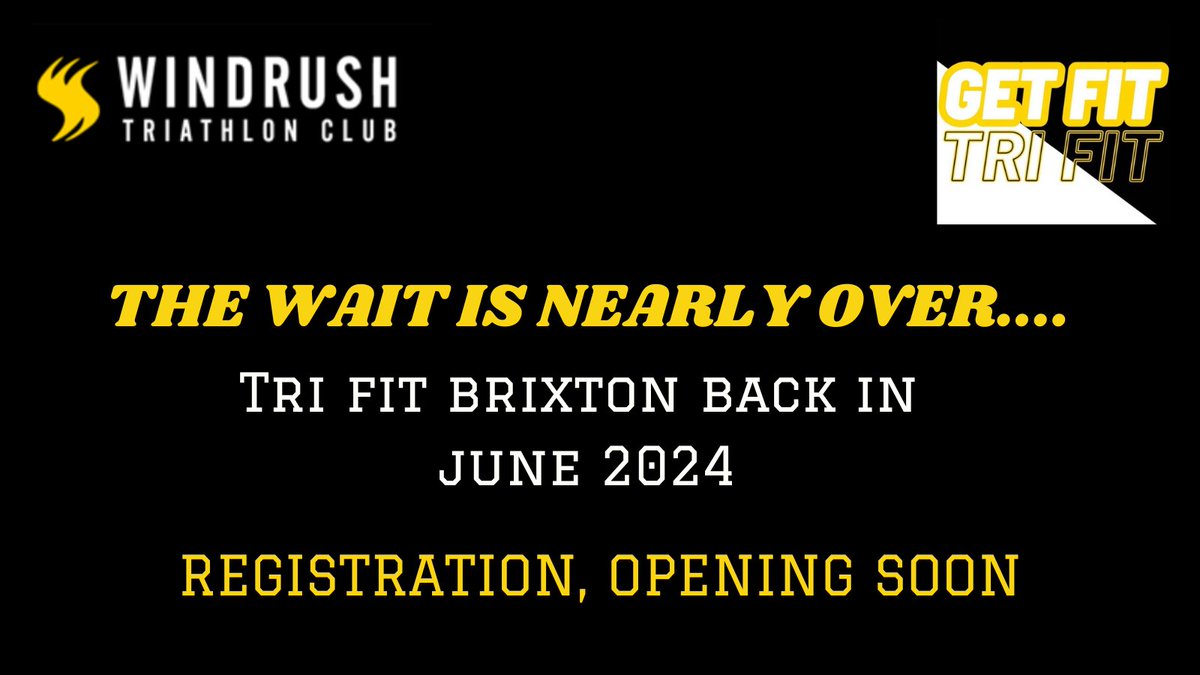 Stay tuned as the wait for TriFit Brixton  is nearly over!! We're excited to have a new sponsor on board too! To be notified when registration goes LIVE for 2024 sign up to our TriFit mailing list. tinyurl.com/422aypae
#triathlon #brixton #london #lambeth #brockwellpark