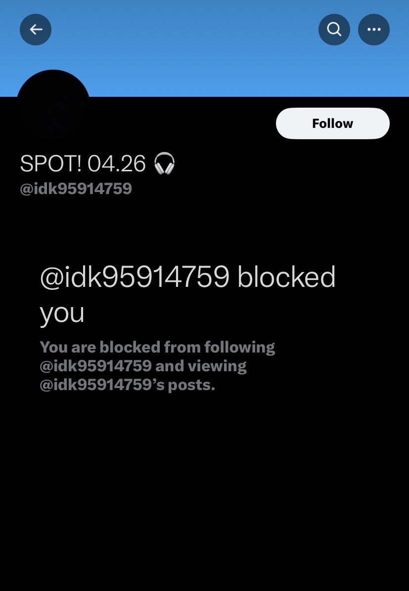 Mass blocking us when you inserted your unwashed ass in our business😭😭 @idk95914759