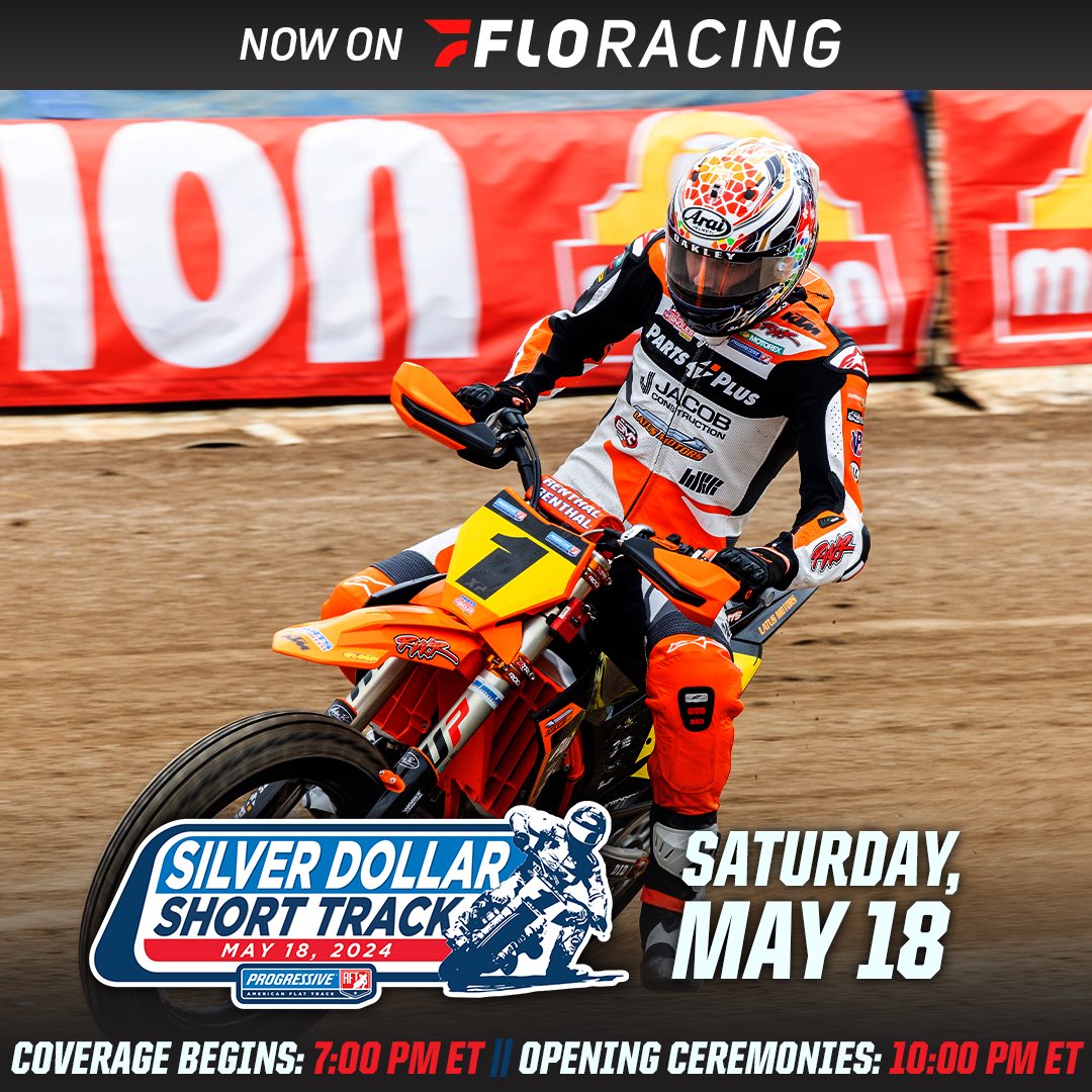 Silver dollar today! 

<a href="/FloRacing/">FloRacing</a> <a href="/AmericanFlatTrk/">American Flat Track</a> 
#SilverdollarST #progressiveaft

flosports.link/2024aft