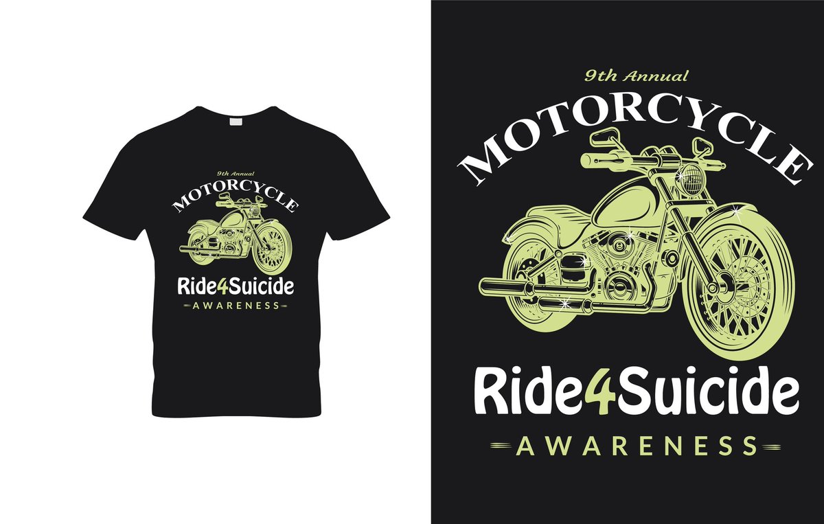 T-shirt design for motorcycle ride and suicide awareness
#tshart #motorcycle #motorcycleride #suicideprevention #suicid #suicideawarness #bike #socialactivist #social #suicidésquad