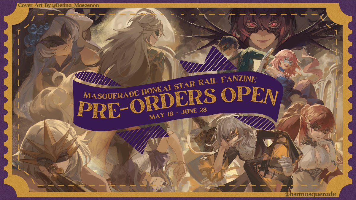 🔥PREORDERS OPEN🔥(A thread)
The doors are open and the party is on! Preorders run from now to 28 June. We have zine-only options and many bundles for you to choose from! First 50 orders gets the early bird bonus! 🩷

Store: hsrmasquerade.bigcartel.com

#hsr #honkaistarrail