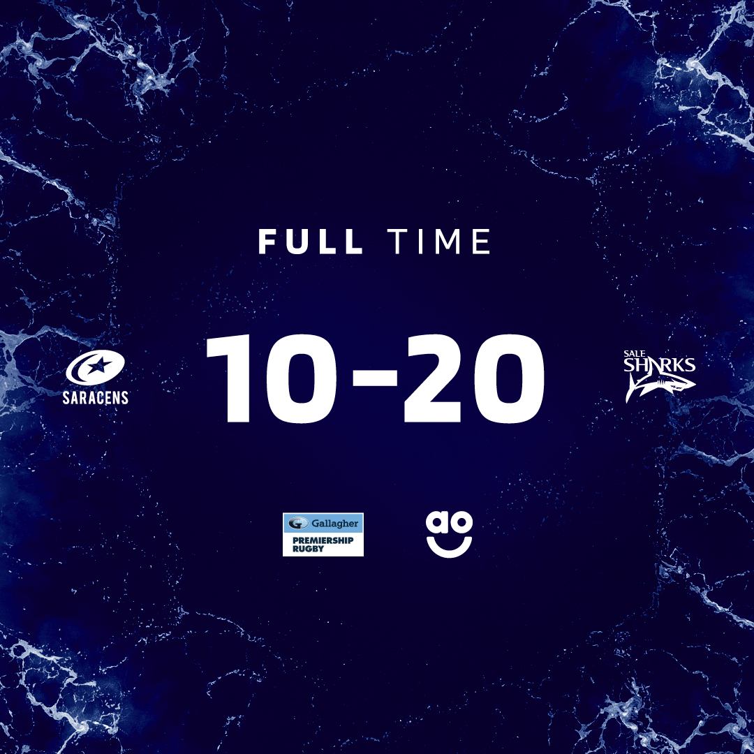 𝗙𝗨𝗟𝗟-𝗧𝗜𝗠𝗘 | 💫 10-20 🦈 Our first win at the StoneX in nine seasons. 🔥 We've only gone and done it! We're heading to the #GallagherPrem Play-Offs!! 🎉 #SARvSAL | #GallagherPrem