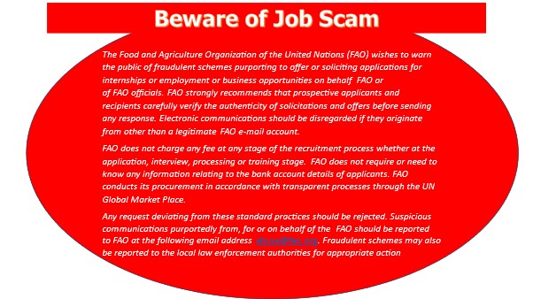 ATTENTION PLEASE!!! If you are seeking authentic information about @FAO jobs, please go to our website👉fao.org/index.php?id=5… @NigeriaGov