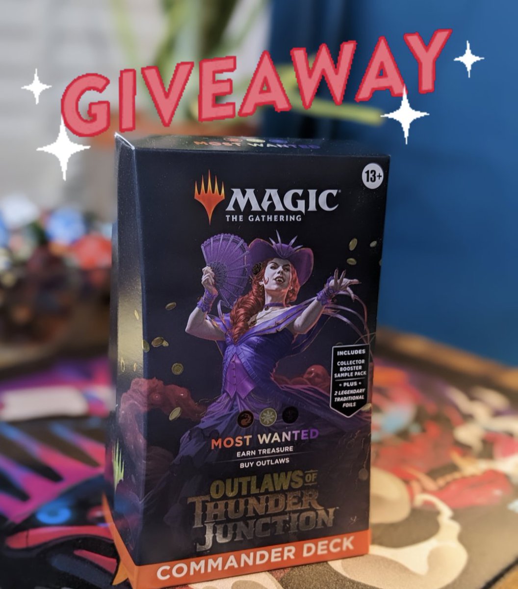 💥 GIVEAWAY TIME!💥

You might not be the Most Wanted player at your LGS but you can get your hands on this Most Wanted precon!!

Rules:
✅ Follow me
✅ Share this post
✅ Leave a comment on my latest video (link below)

Open worldwide, winner chosen May 25th!