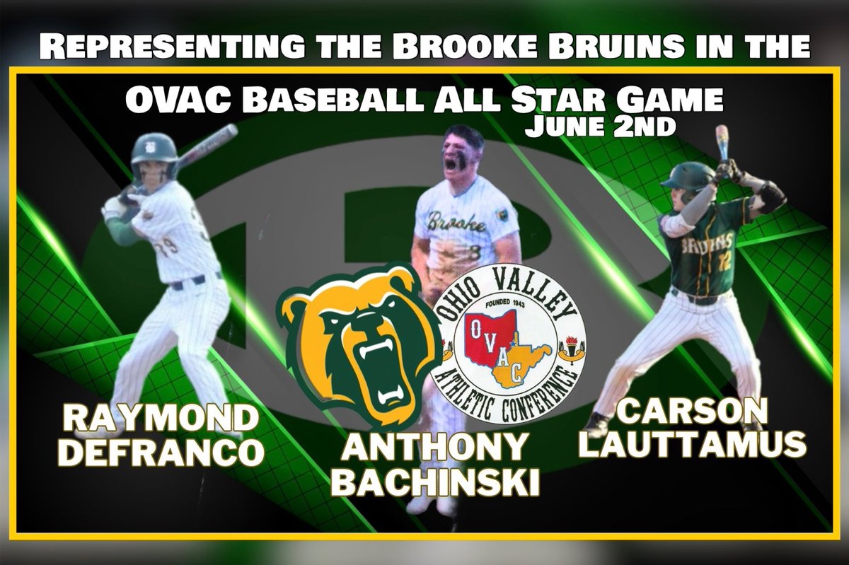 Congratulations to our baseball players selected into the @OVAC_One All Star Game!! @AnthonyBachinsk @CarsonLauttamus Raymond DeFranco