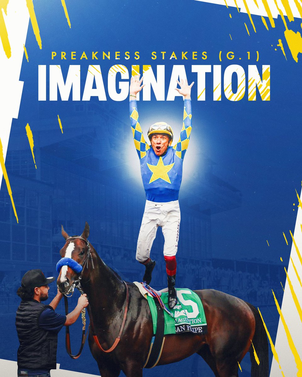 StarlightRacing's tweet photo. We are so excited to have IMAGINATION running in the 149th Preakness Stakes! We hope he shines just like NATIONAL TREASURE in last years victory. #reachforthestars https://t.co/EBvTCuwYGO