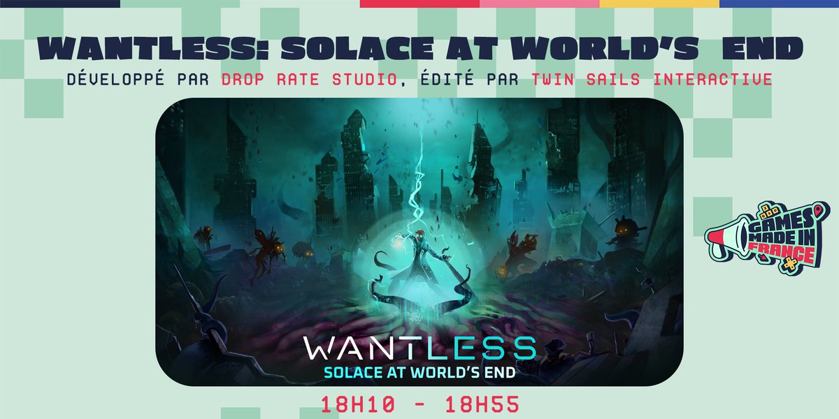 JeuxMadeInFR's tweet image. Retrouvez @WantlessGame dès maintenant sur le plateau avec @lydia__am et @Shisheyu !

Ce Tactical RPG au tour par tour saura vous surprendre par son originalité. 🎮

📆 Dès maintenant sur twitch tv/mistermv !