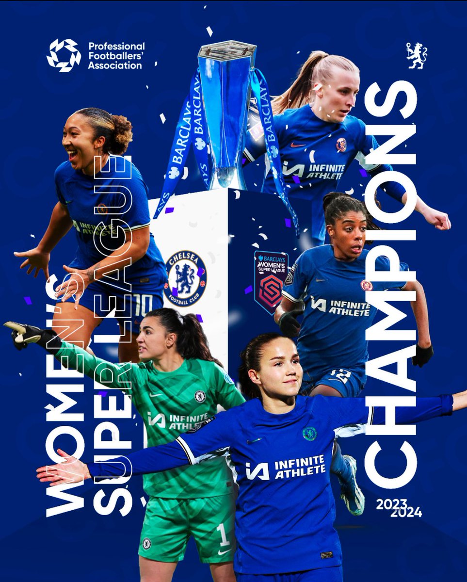 WSL CHAMPIONS 🏆 Congratulations, @ChelseaFCW 👏