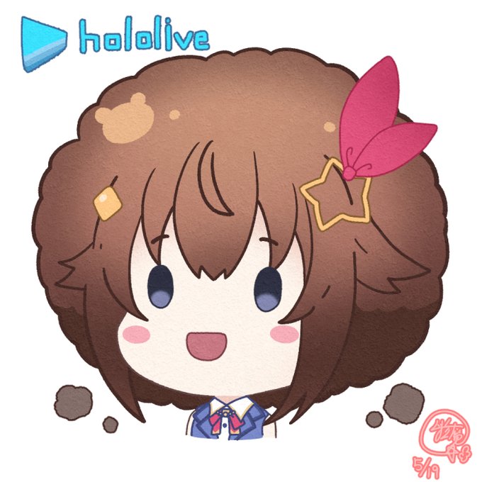 「blush stickers hair ornament」 illustration images(Latest)