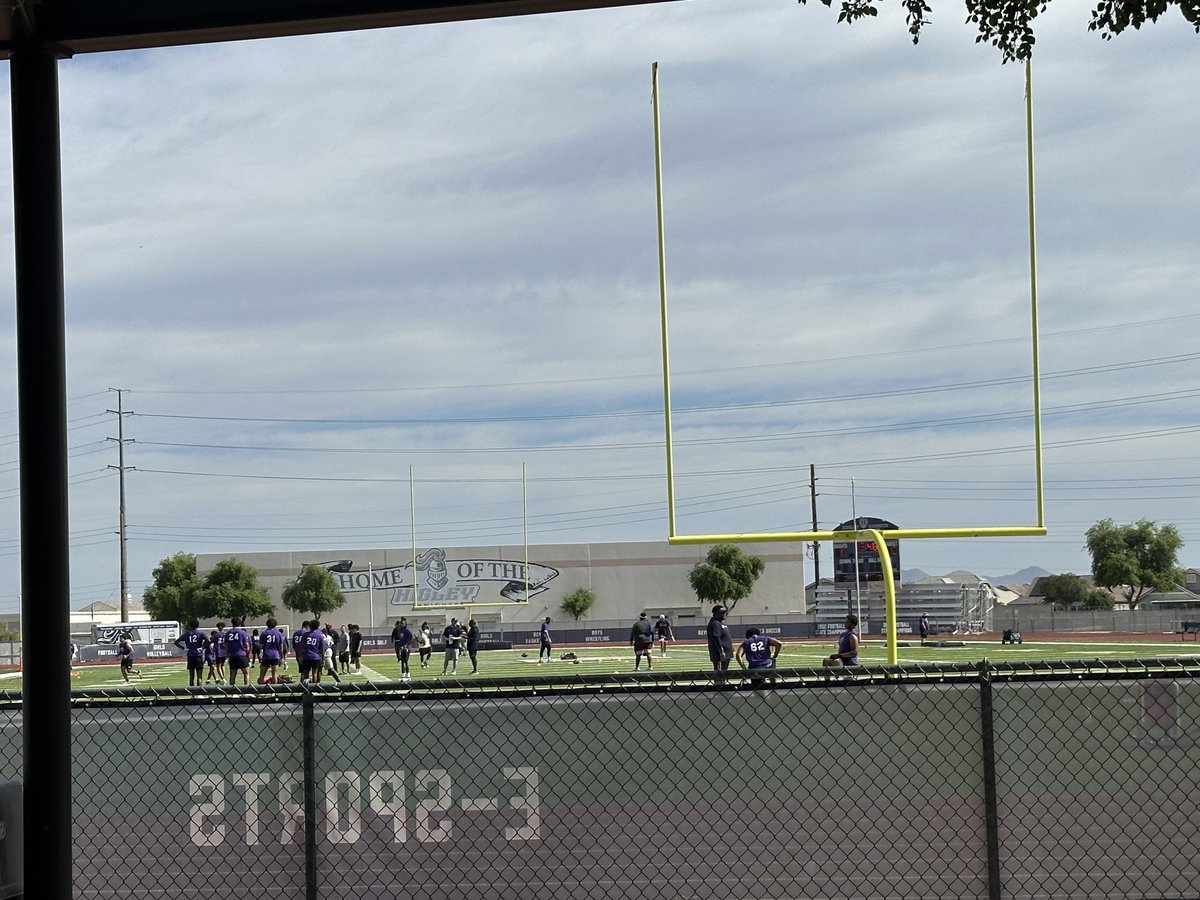 HBCU Camp at Higley well underway. We’re broadcasting live on 1580 AM from the shade