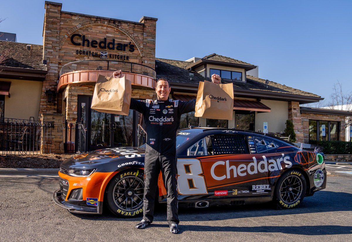 Bringing Cheddar's home to the family will make you an All-Star this weekend. @KyleBusch | @RCRracing | @NWBSpeedway | #AllStarRace