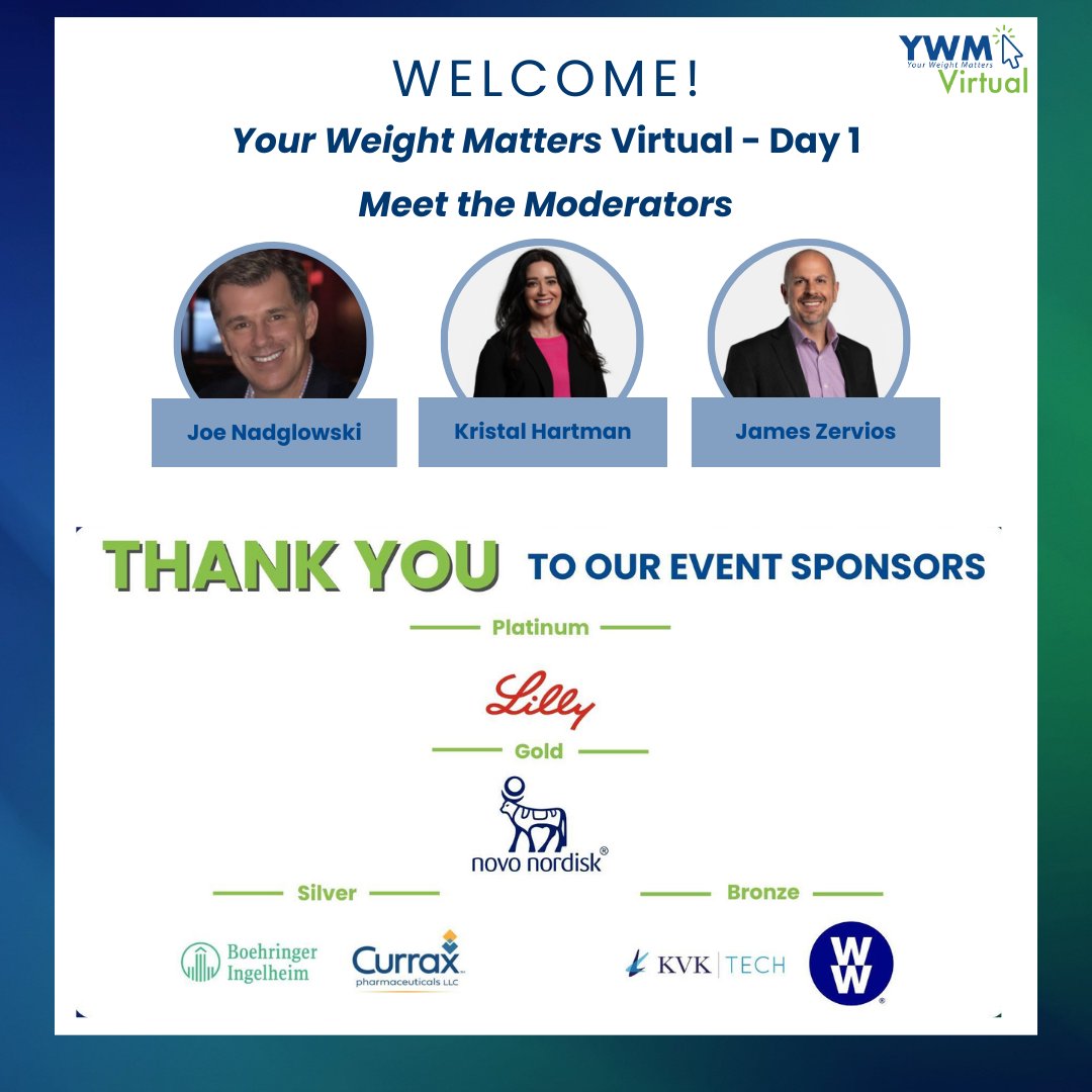 🎉 Welcome to Your Weight Matters Virtual! 🎉

Join OAC's leadership as they kick off this exciting 2-day online event! Don’t miss out on this incredible opportunity to connect and learn! 

There is still time to register: ywmconvention.com/ywm-virtual/re…

#YourWeightMattersVirtual