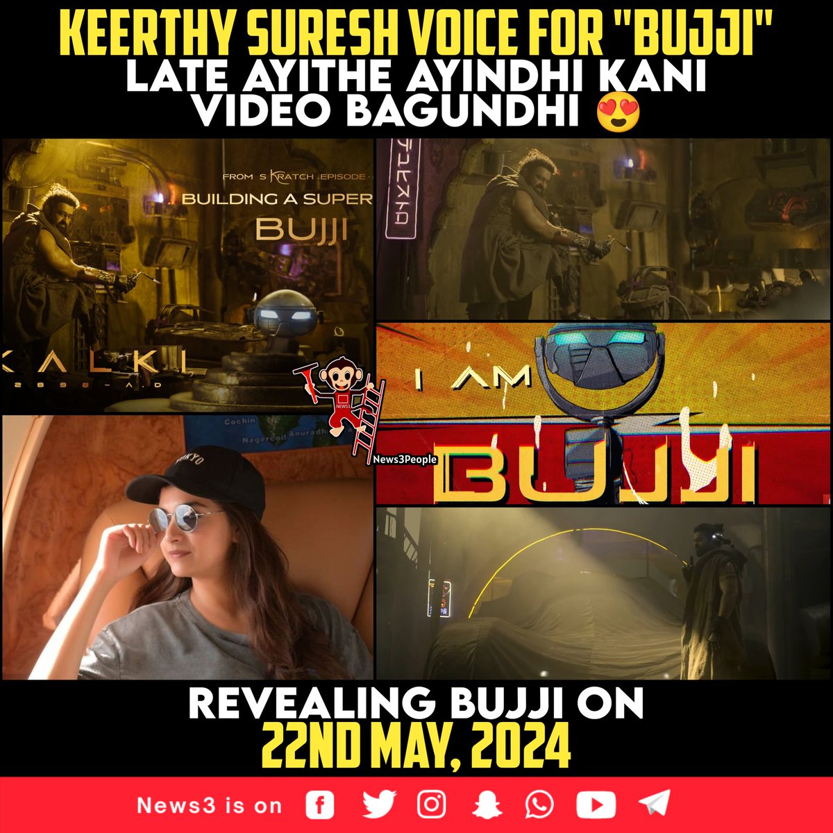 Revealing Bujji on 22nd May #Kalki2898AD #Prabhas #NagAshwin #KeerthySuresh