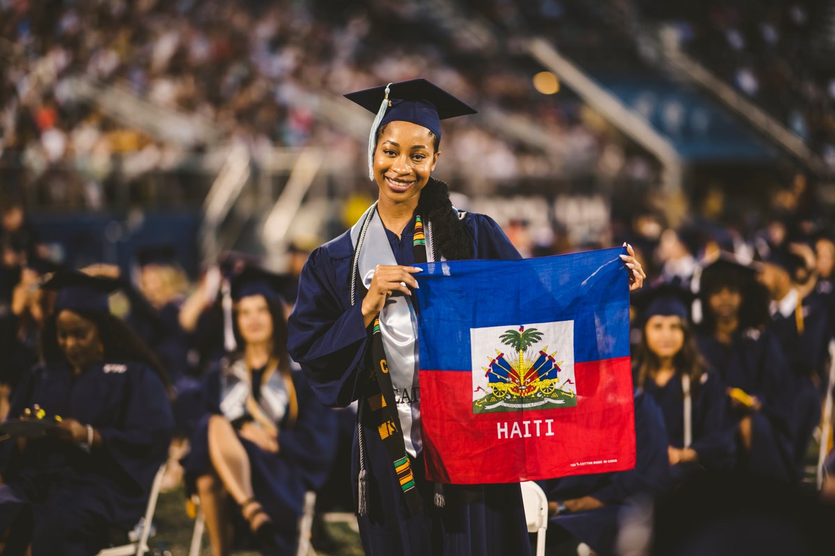 Today we celebrate Haitian Flag Day, honoring Haiti's rich history and culture, and the resilient spirit of our inspiring students. Join us in recognizing the significant contributions of the Haitian community to our university family.🇭🇹