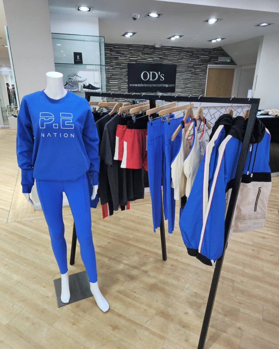 💥 Amp up your workout game with the latest activewear arrivals from P.E Nation! Featuring styles in the captivating Electric Blue, these pieces are designed to keep you moving in style. 💙👟 - Shop Now odsdesignerclothing.com/collections/p-…