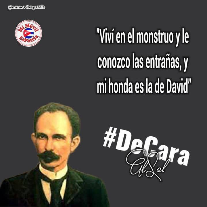 Con las frases del Apóstol estamos a la antesala de su caída en combate y seguimos recordando que #MartíVive ‼️🇨🇺 #DeCaraAlSol #CDRCuba #CDRMatanzas