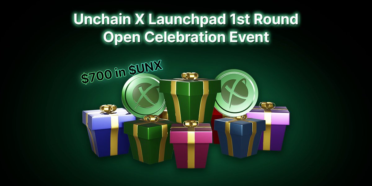 Unchain_X's tweet image. [Unchain X Launchpad 1st Round Open Celebration Event]

Unchain X's Launchpad 1st Round has finally opened! We're starting the Launchpad 1st Round Open Celebration Event! 🚀🚀

🌐: unchainx.io

🏆Prize: Total $700 in $UNX 
Lucky Winners: 10

How to Participate:
👉…