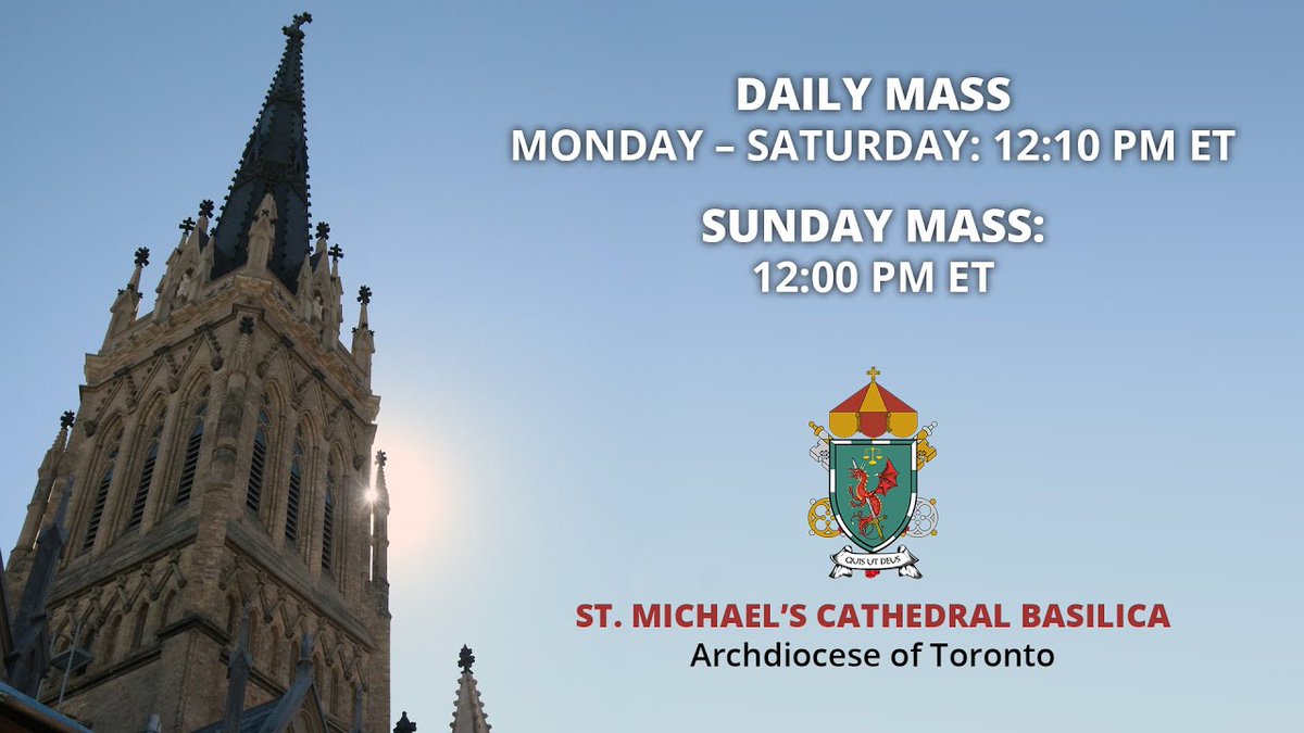 LIVESTREAM: Mass at St. Michael's Cathedral Basilica - Saturday, May 18, 2024 youtube.com/live/HTilC20R0…