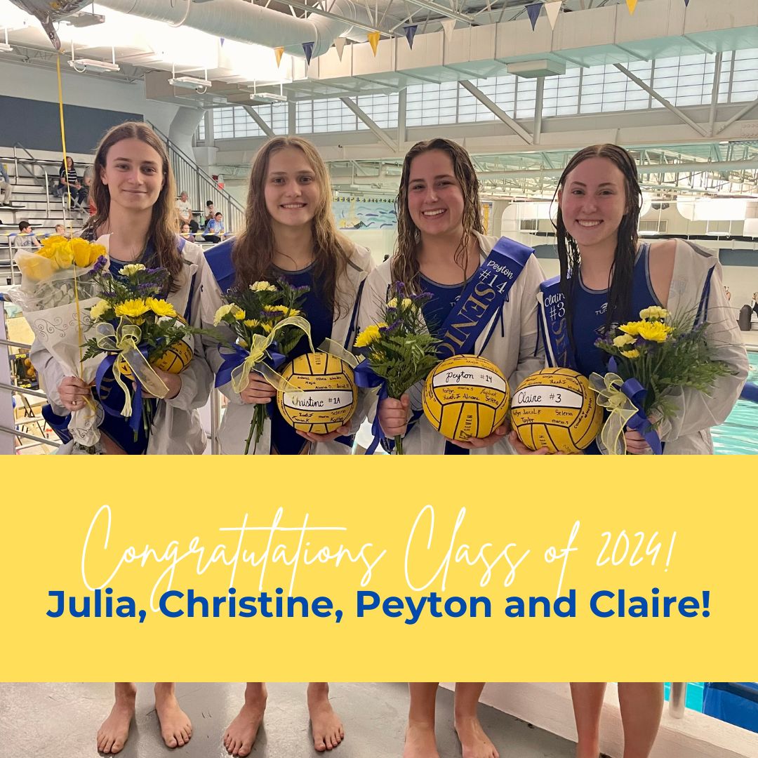 Sandburg Girls Water Polo (@csgirlspolo) on Twitter photo Congratulations Julia, Christine, Peyton and Claire! 
Good luck on your future endeavors, we know you will accomplish great things! 💙🦅💛 Congratulations Julia, Christine, Peyton and Claire! 
Good luck on your future endeavors, we know you will accomplish great things! 💙🦅💛