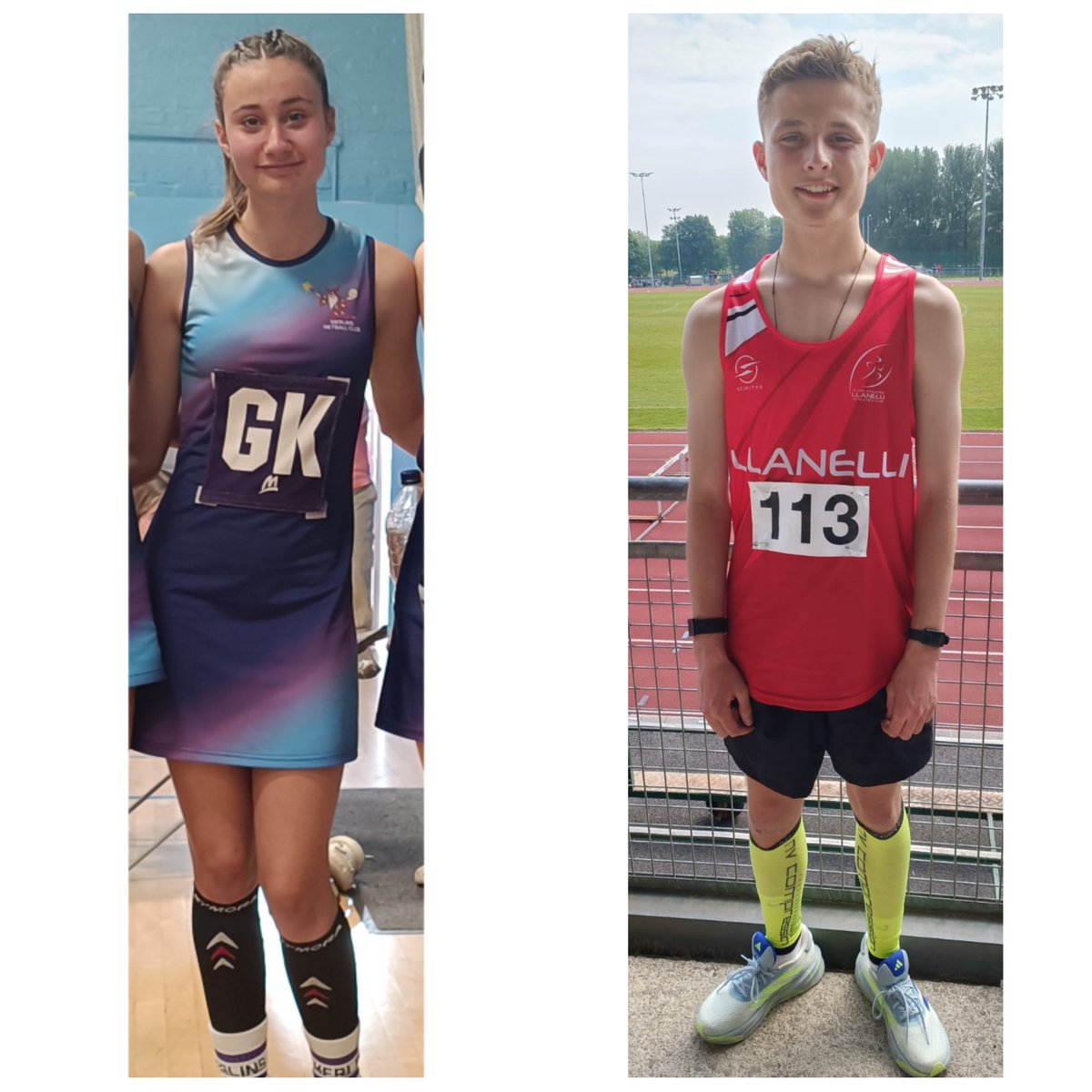 laurajweeks's tweet photo. Massive well done to Ocean and  Tyler for competing last weekend. Ocean for Merlins under 14s netball in the Nationals in Cardiff and Tyler for gaining 2 silvers medals in the west wales regional Athletics competition! Representing @merlins_netball and @Llanelliaac https://t.co/QL8QH5ABHv