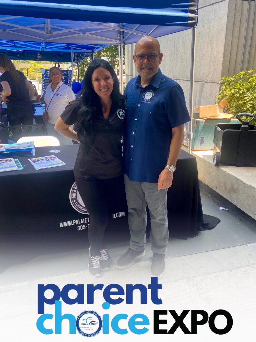 Principal Desiree Gonzalez Martinez and @suptdotres at the Parent Choice EXPO. @MDCPS @MDCPSTechCollgs @mantilla1776 #YourBestChoiceMDCPS #TuMejorOpcónMDCPS