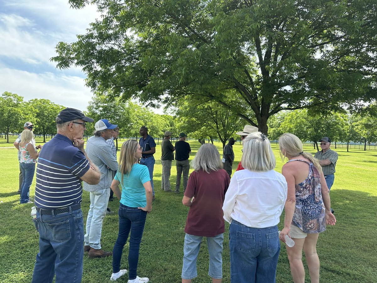 PecanTri's tweet photo. The farm tour is going well.  We've visited 3 farms and have one more to go. https://t.co/CcuDxx2Pq5