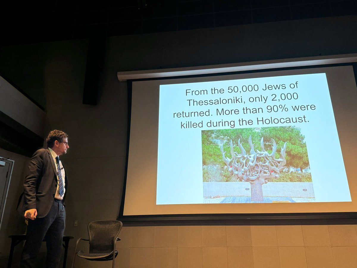 “Echoes of Remembrance: The Holocaust in Thessaloniki,” Leon Saltiel, Director of Diplomacy, UNESCO, Coordinator on Countering Antisemitism for the WJC and member of the Greek delegation to the IHRA presented the history of the Greek Jewish community of Thessaloniki at @ihmec.