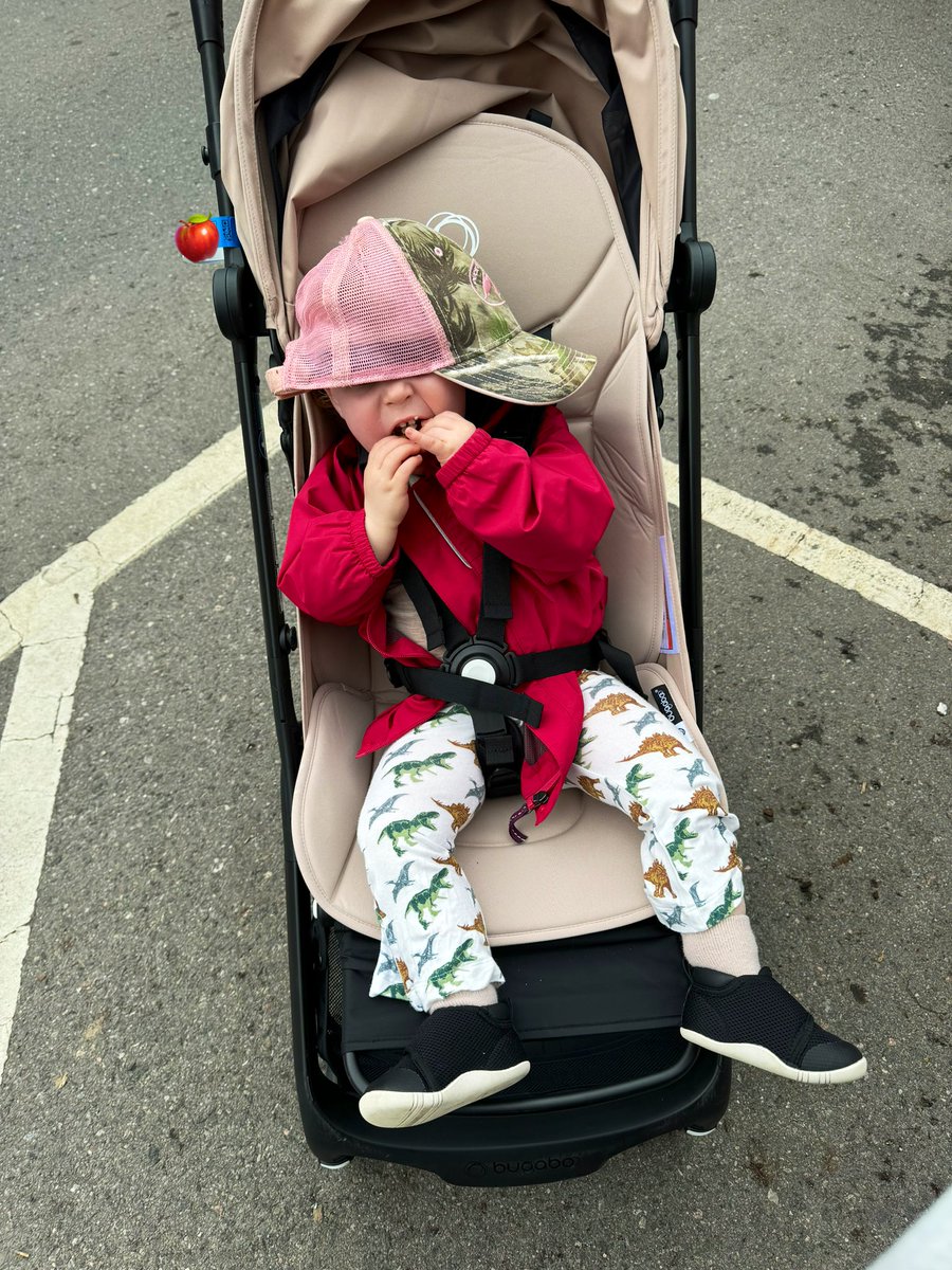 Back at #MiltonON farmers market today, eating apple fritters and wearing hats.