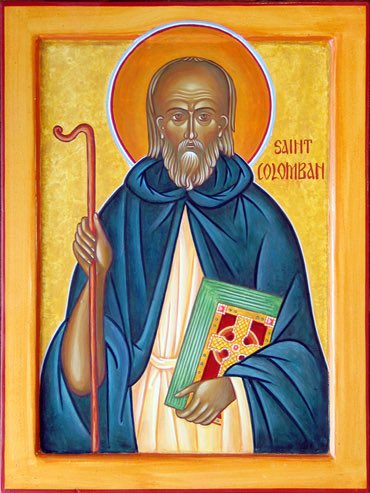 St.Columban (Columbanus)
Irish missionary to Europe