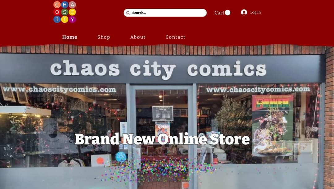 Can't make it into the store? Worry not! Our brand new website is here to help! chaoscitycomics.com