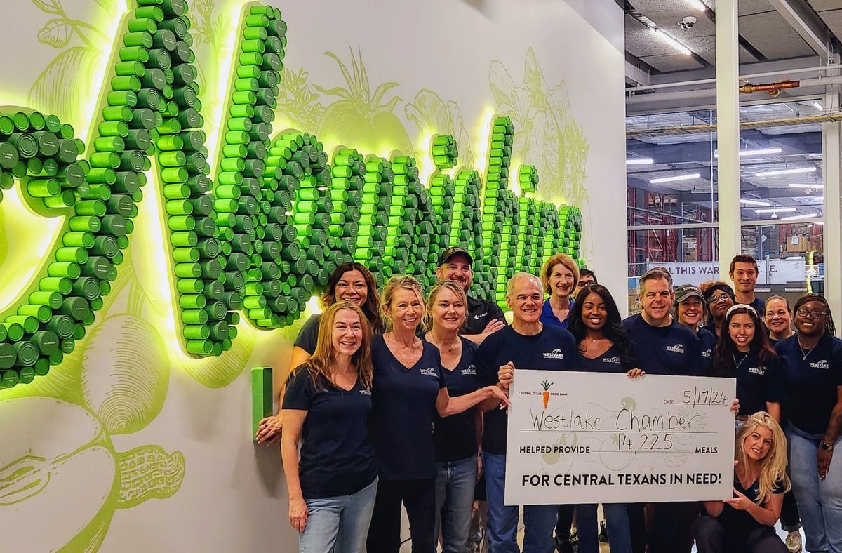 It’s always a fun time volunteering at the Central Texas Food Bank. I was happy to join the Westlake Chamber yesterday!