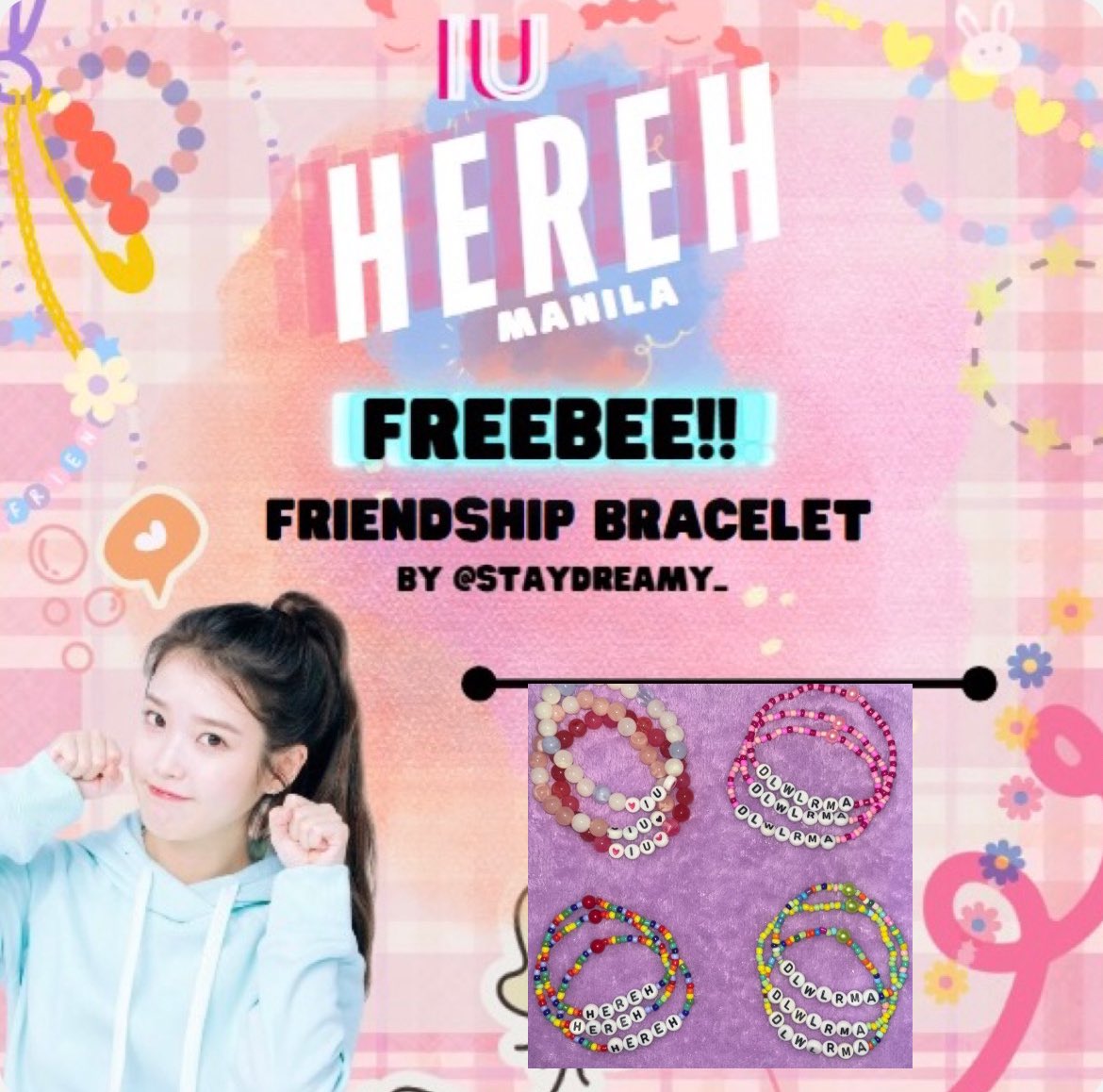 staydreamy_'s tweet photo. • ⊹ * IU HEREH FREEBIES * ⊹ •

✨ rt and like to spread 🙏🏻
✨ time and loc tba on june 1 @ ph arena
✨ limited qty 1:1
✨ trades open

p.s ang dami ko na nagawa, pls get one from me, see you uaenas! 🐥

 #HEREH_WORLD_TOUR_IN_MANILA
#IU_HEREH_WORLDTOUR_IN_MANILA  #IUinMANILA https://t.co/DEDGi1Asjn