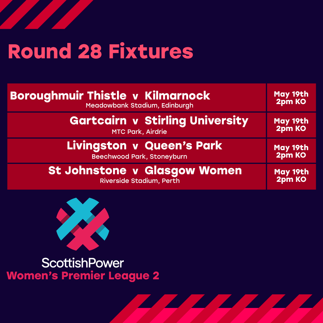 MATCHDAY | The final day of the 2023/24 season is here 👀 Round 32 of the @ScottishPower Women's Premier League and Round 28 of the @ScottishPower Women's Premier League 2 ⏳ Which game are you attending today? ⬇️