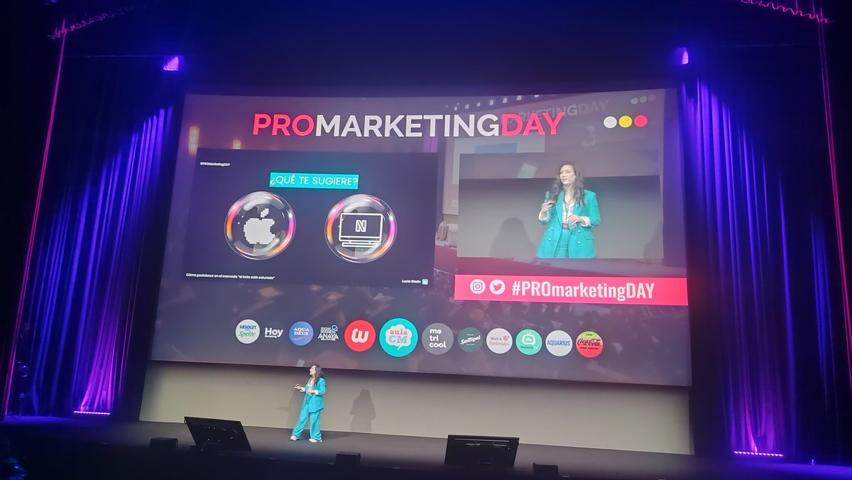 Sonia Diez (@sonia10f) on Twitter photo Qué ganas tenía de ver a <a href="/luciableda_/">Lucía Bleda</a>, encima del escenario hablando sobre estrategias de posicionamiento. Especialista en SEO / SEM y Social Ads y profesora de @aulacm
#PROmarketingDAY
<a href="/promarketingday/">Pro Marketing Day</a> Qué ganas tenía de ver a <a href="/luciableda_/">Lucía Bleda</a>, encima del escenario hablando sobre estrategias de posicionamiento. Especialista en SEO / SEM y Social Ads y profesora de @aulacm
#PROmarketingDAY
<a href="/promarketingday/">Pro Marketing Day</a>