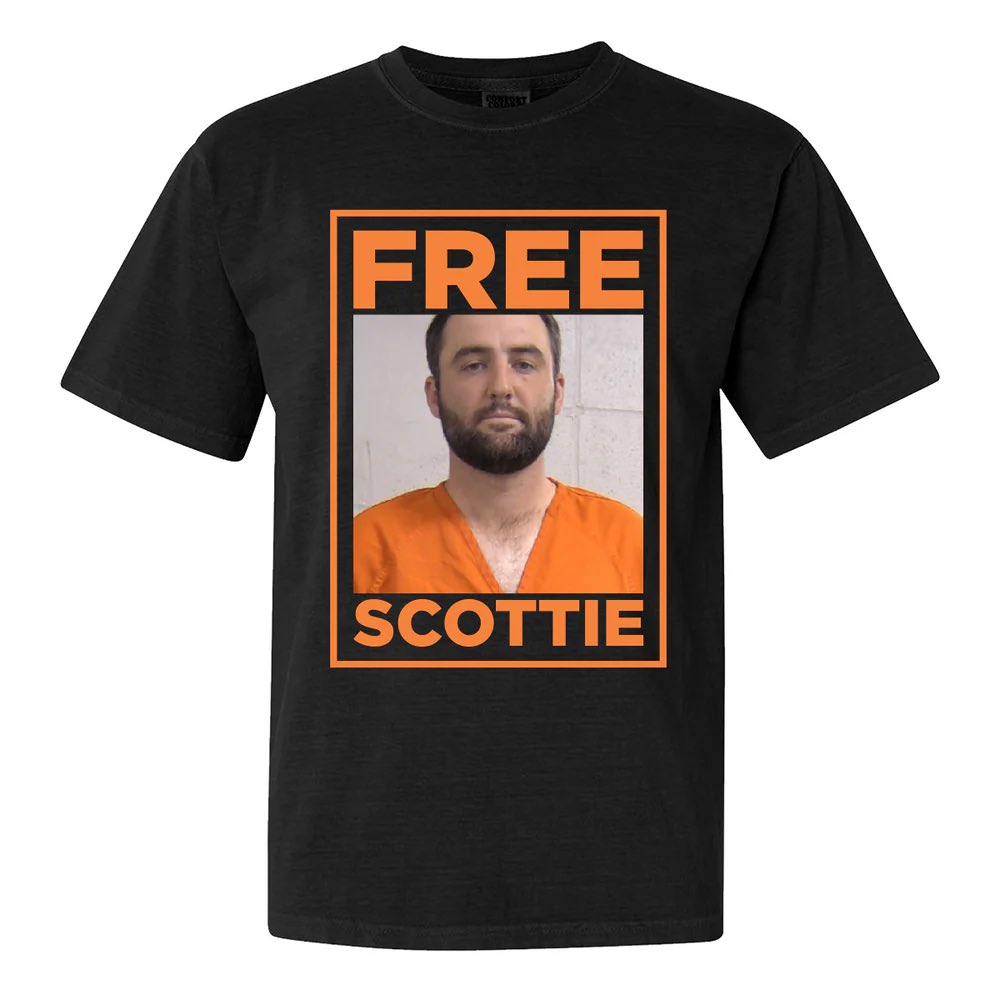 Gonna be a big weekend for our guy. #FreeScottie store.barstoolsports.com/collections/go…