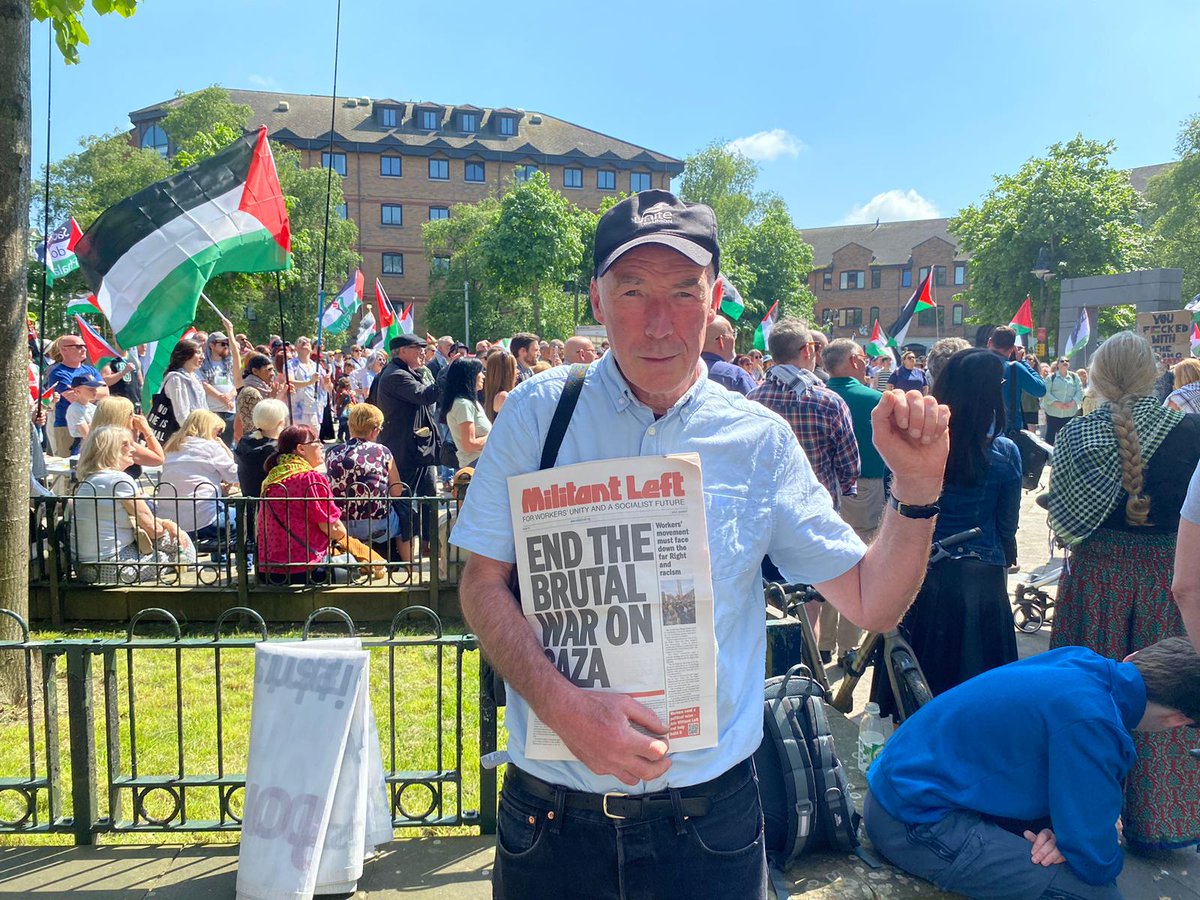 Great turnout at the Palestinian solidarity protest in Belfast #gaza #militantleft