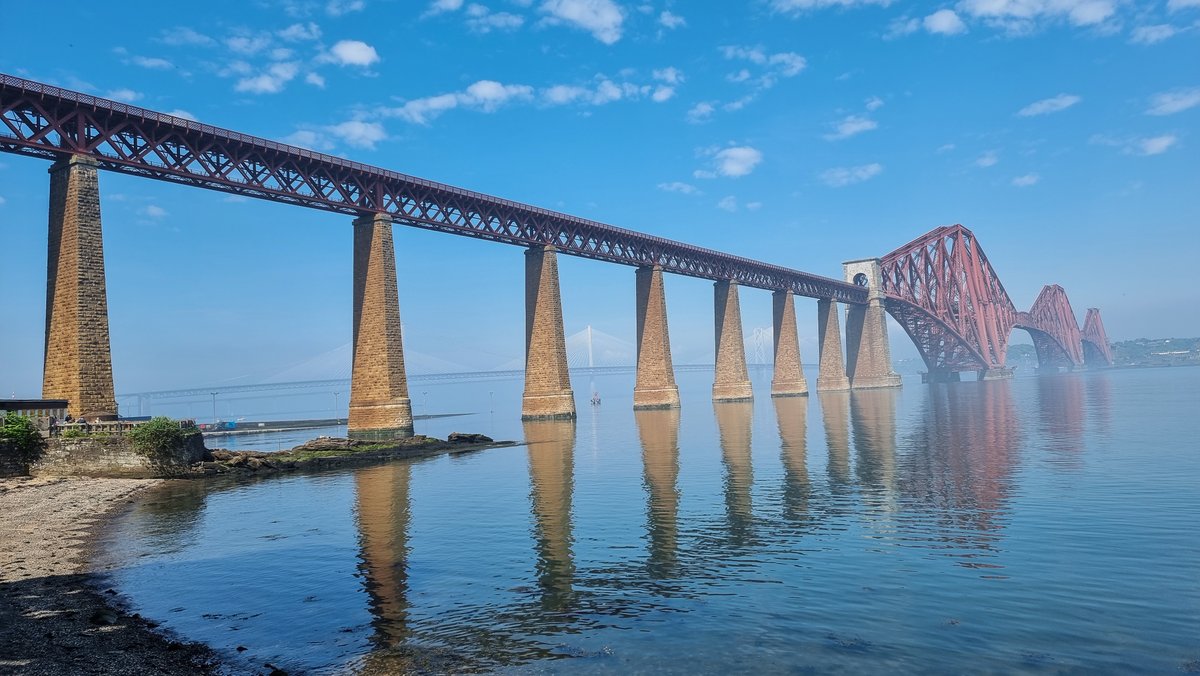 #SouthQueensferry  #forthrailbridge #misty #reflections #edinphoto