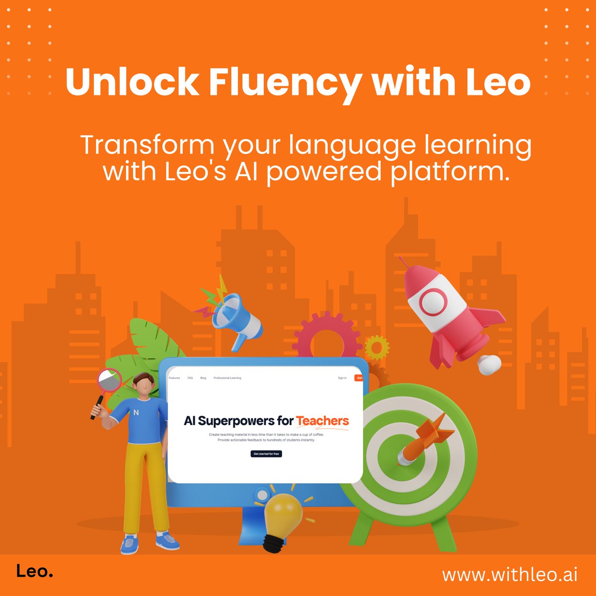 Enhance your language learning with Leo's AI-driven platform! 🌐 Personalized exercises, instant feedback, and tailored materials make learning effective and engaging. Discover more at withleo.ai #AI #edtech #education #teaching #AIinEducation #TeacherTools